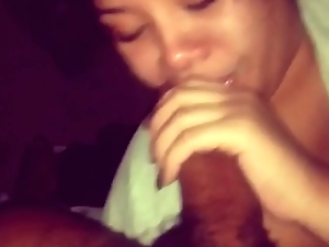 Latina drawing cum in her mouth and on her facet